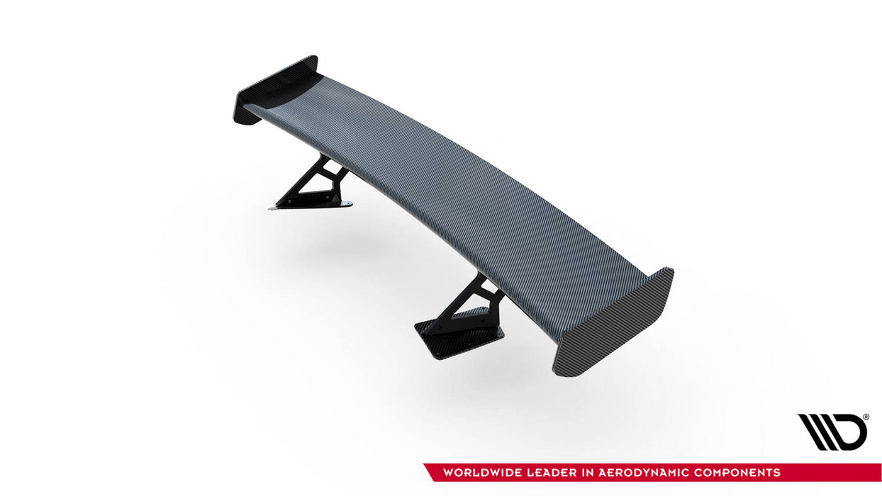 Maxton Design Carbon Spoiler With Internal Brackets Uprights  Chevrolet Corvette Stingray / Grand Sport C7