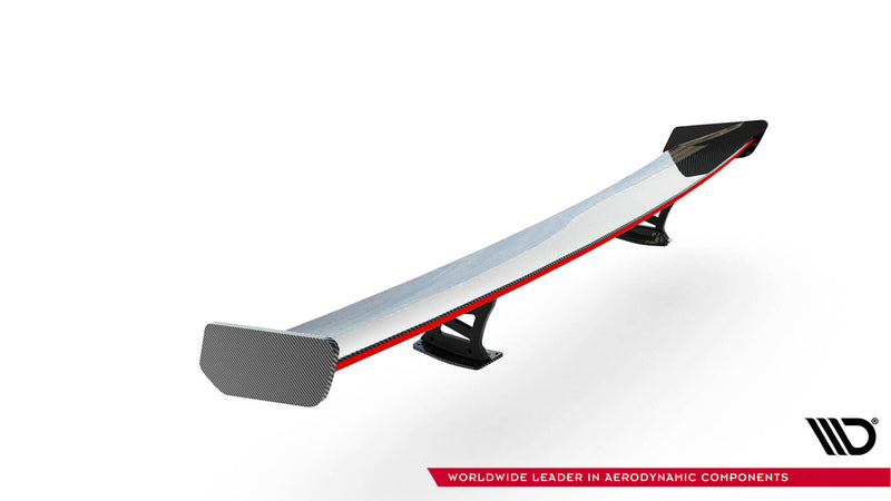 Maxton Design Carbon Spoiler With Internal Brackets Uprights + LED Audi A3 / A3 S-Line / S3 / RS3 Sedan 8V / 8V Facelift