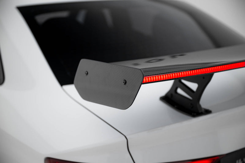 Maxton Design Carbon Spoiler With Internal Brackets Uprights + LED Audi A3 / A3 S-Line / S3 / RS3 Sedan 8V / 8V Facelift