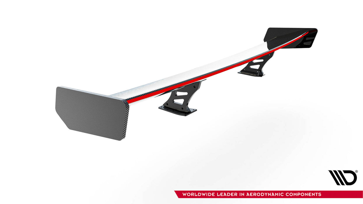 Maxton Design Carbon Spoiler With Internal Brackets Uprights + LED Audi A5 Coupe 8T