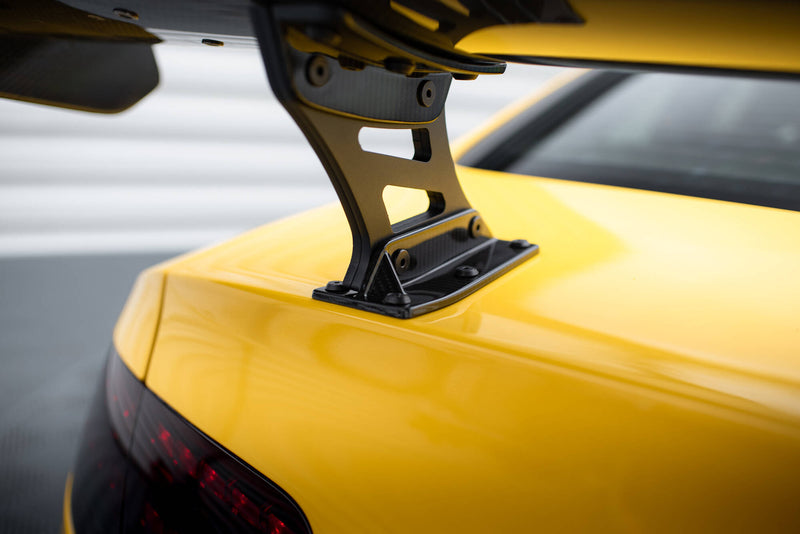 Maxton Design Carbon Spoiler With Internal Brackets Uprights + LED Audi A5 Coupe 8T