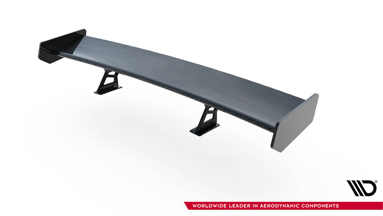 Maxton Design Carbon Spoiler With Internal Brackets Uprights + LED BMW 3 Coupe E46