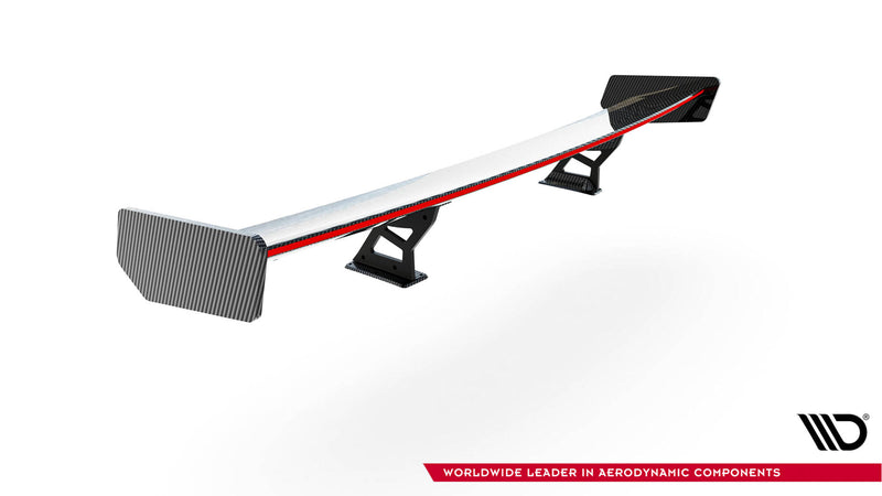 Maxton Design Carbon Spoiler With Internal Brackets Uprights + LED BMW 3 Coupe E46