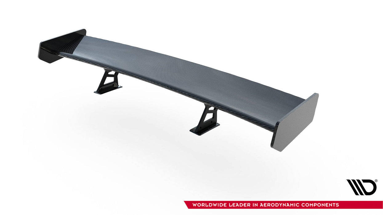 Maxton Design Carbon Spoiler With Internal Brackets Uprights + LED BMW 3 Coupe E46