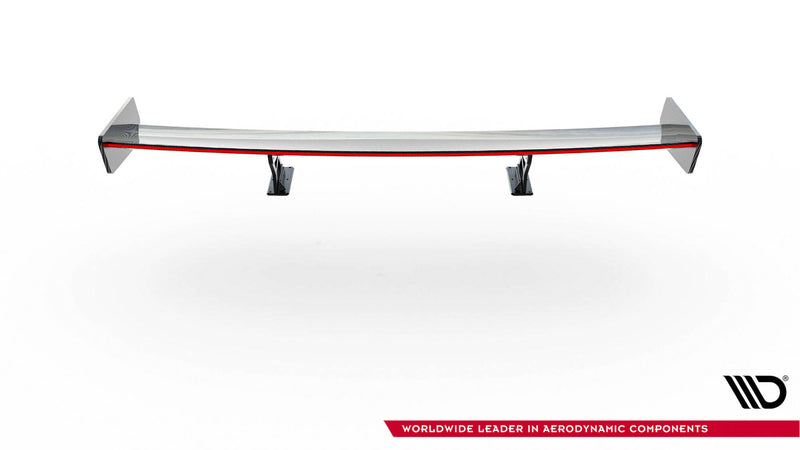 Maxton Design Carbon Spoiler With Internal Brackets Uprights + LED BMW 3 Coupe E46