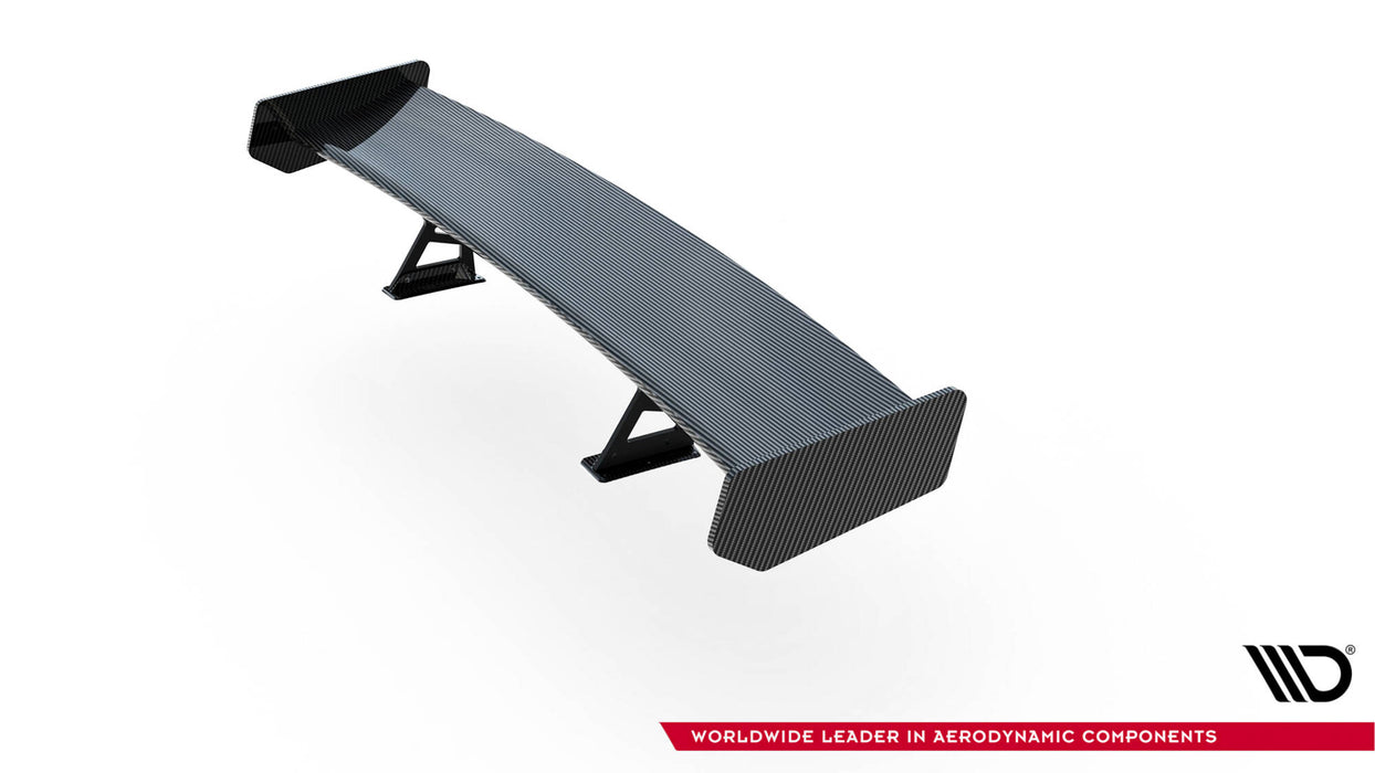 Maxton Design Carbon Spoiler With Internal Brackets Uprights + LED BMW 3 Coupe E46