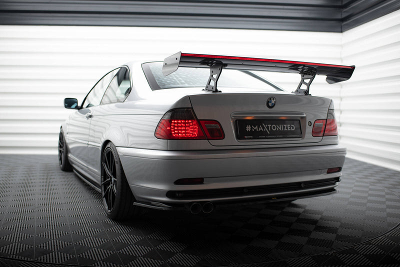 Maxton Design Carbon Spoiler With Internal Brackets Uprights + LED BMW 3 Coupe E46