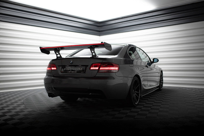 Maxton Design Carbon Spoiler With Internal Brackets Uprights + LED BMW 3 / M3 Coupe E92