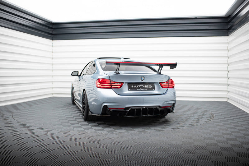 Maxton Design Carbon Spoiler With Internal Brackets Uprights + LED BMW 4 F32 / 4 F32 M-Pack Coupe