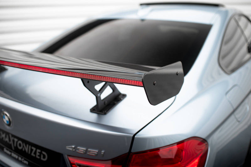 Maxton Design Carbon Spoiler With Internal Brackets Uprights + LED BMW 4 F32 / 4 F32 M-Pack Coupe