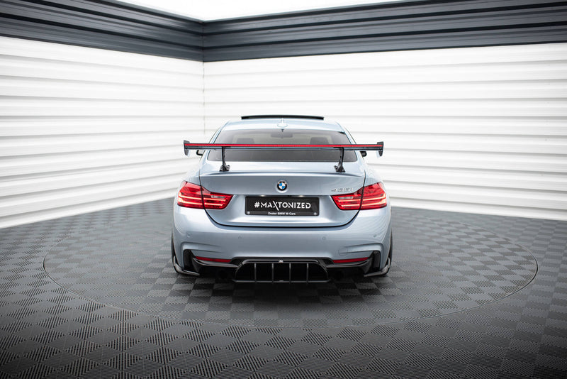 Maxton Design Carbon Spoiler With Internal Brackets Uprights + LED BMW 4 F32 / 4 F32 M-Pack Coupe