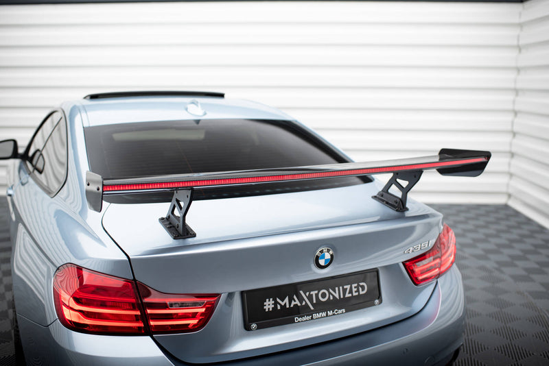 Maxton Design Carbon Spoiler With Internal Brackets Uprights + LED BMW 4 F32 / 4 F32 M-Pack Coupe
