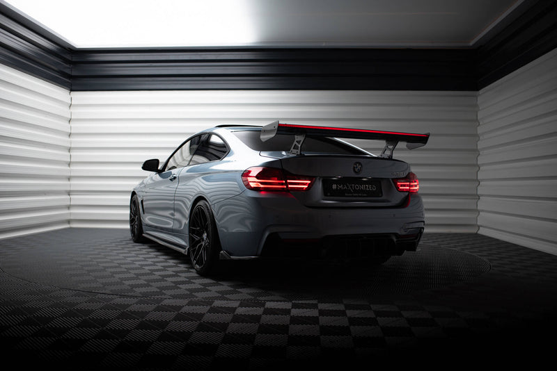 Maxton Design Carbon Spoiler With Internal Brackets Uprights + LED BMW 4 F32 / 4 F32 M-Pack Coupe