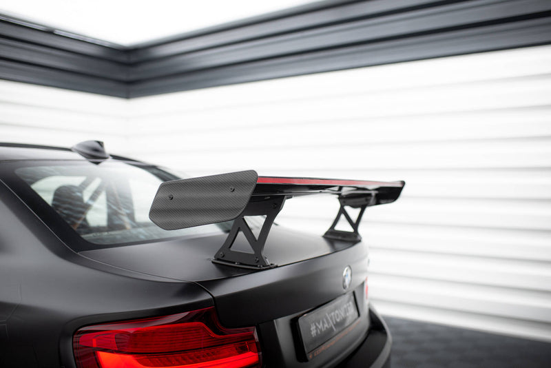 Maxton Design Carbon Spoiler With Internal Brackets Uprights + LED BMW M2 F87 / 2 / 2 M-Pack F22