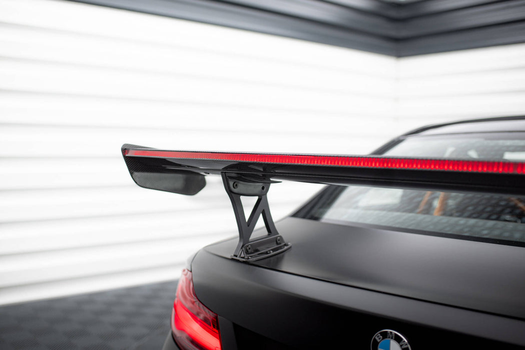 Maxton Design Carbon Spoiler With Internal Brackets Uprights + LED BMW M2 F87 / 2 / 2 M-Pack F22