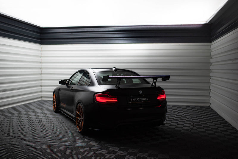 Maxton Design Carbon Spoiler With Internal Brackets Uprights + LED BMW M2 F87 / 2 / 2 M-Pack F22