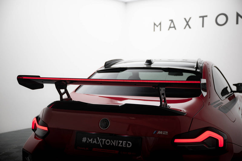 Maxton Design Carbon Spoiler With Internal Brackets Uprights + LED BMW M2 G87
