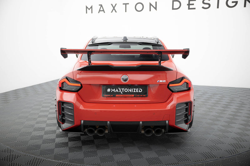 Maxton Design Carbon Spoiler With Internal Brackets Uprights + LED BMW M2 G87