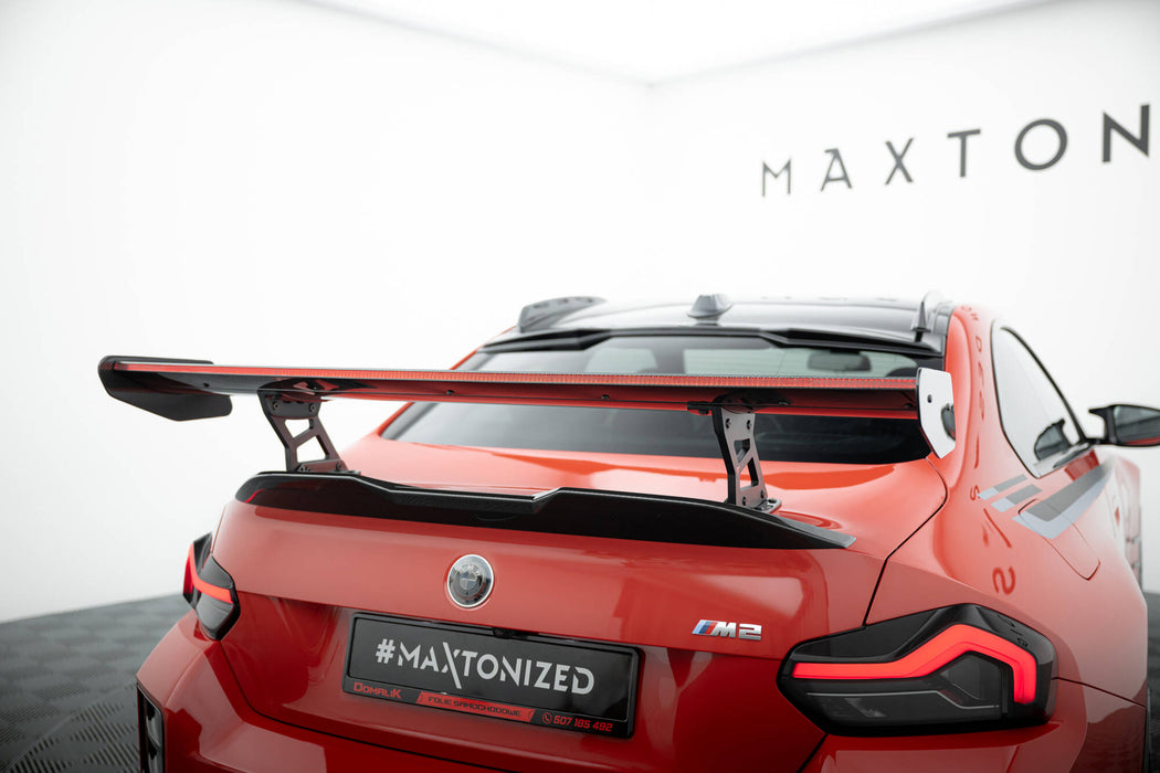 Maxton Design Carbon Spoiler With Internal Brackets Uprights + LED BMW M2 G87