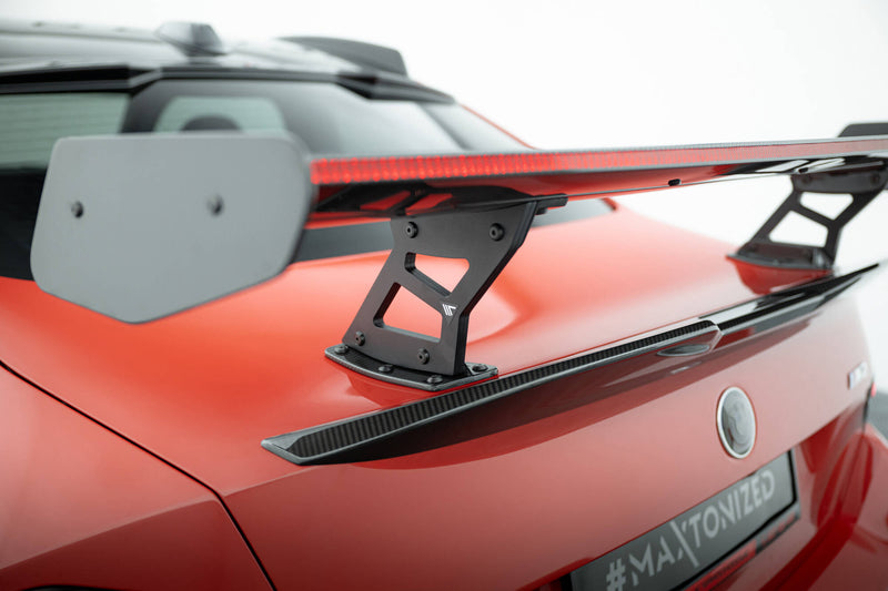 Maxton Design Carbon Spoiler With Internal Brackets Uprights + LED BMW M2 G87