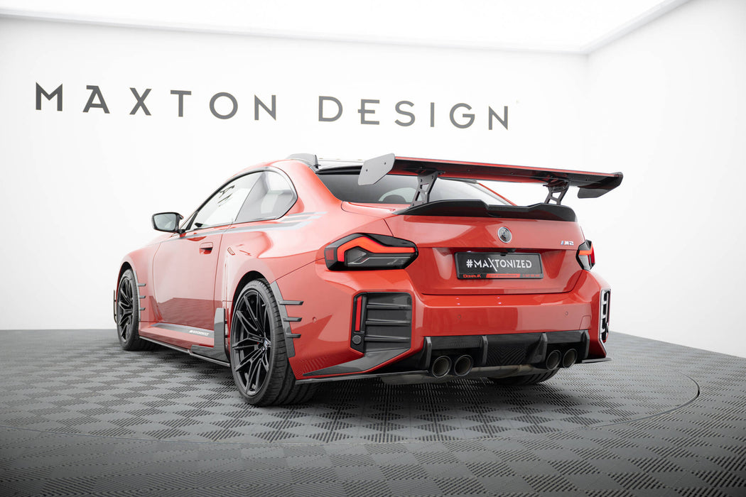 Maxton Design Carbon Spoiler With Internal Brackets Uprights + LED BMW M2 G87