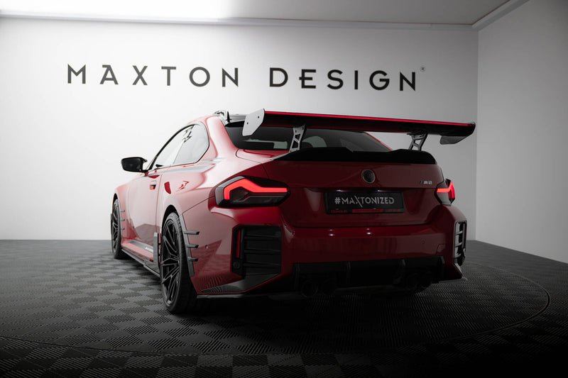 Maxton Design Carbon Spoiler With Internal Brackets Uprights + LED BMW M2 G87
