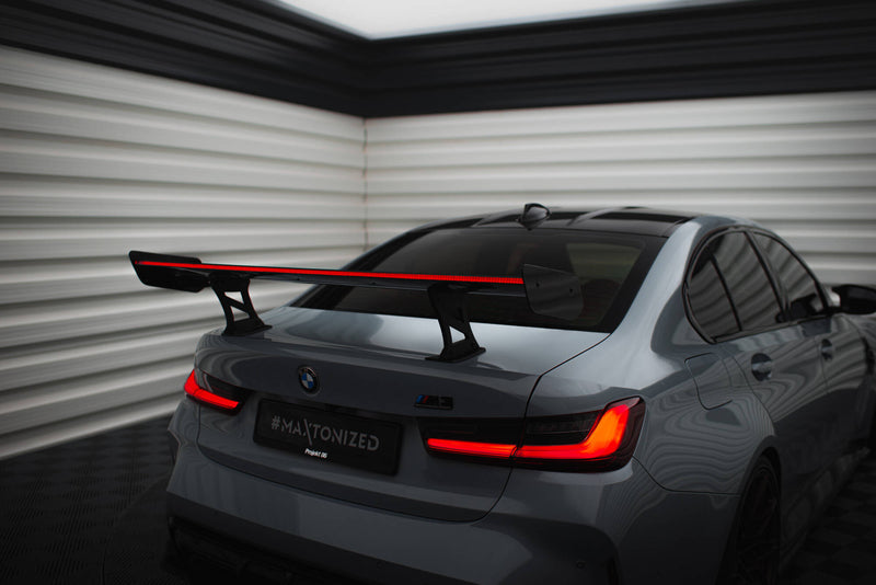 Maxton Design Carbon Spoiler With Internal Brackets Uprights + LED BMW M3 G80 / M340i G20 / 3 M-Pack G20 / 3 Standard G20