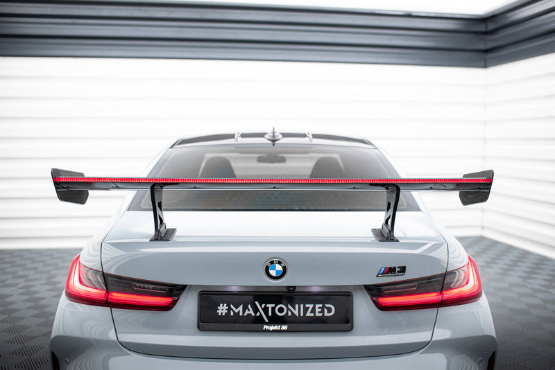 Maxton Design Carbon Spoiler With Internal Brackets Uprights + LED BMW M3 G80 / M340i G20 / 3 M-Pack G20 / 3 Standard G20