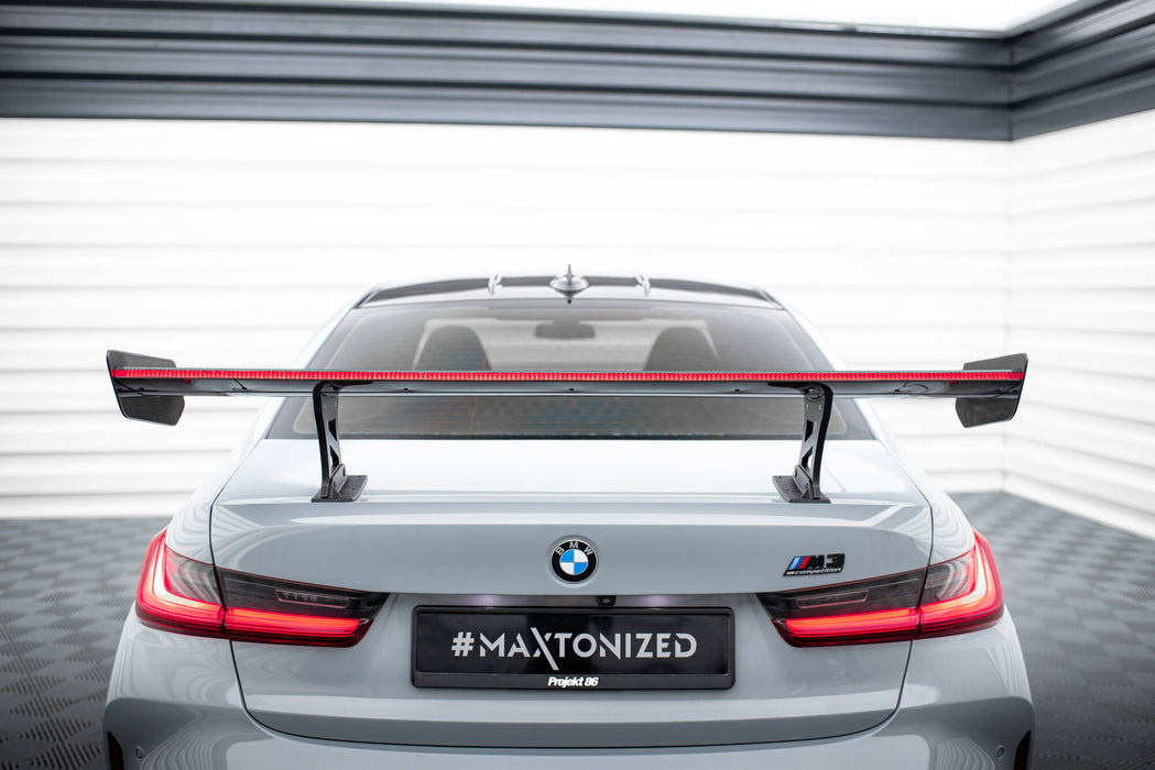 Maxton Design Carbon Spoiler With Internal Brackets Uprights + LED BMW M3 G80 / M340i G20 / 3 M-Pack G20 / 3 Standard G20
