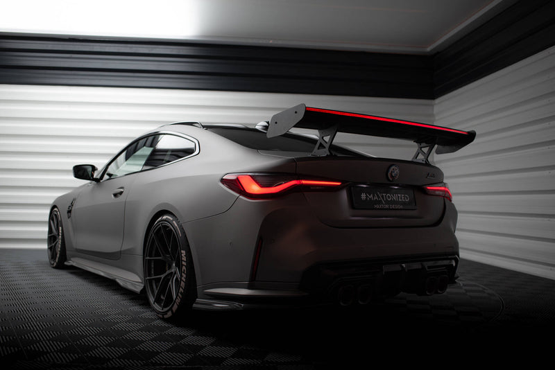 Maxton Design Carbon Spoiler With Internal Brackets Uprights + LED BMW M4 G82 / G82 Facelift / M440i / 4 M-Pack G22 / G22 Facelift