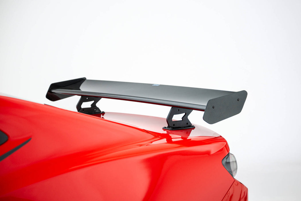 Maxton Design Carbon Spoiler With Internal Brackets Uprights + LED Chevrolet Camaro SS Mk6 Facelift