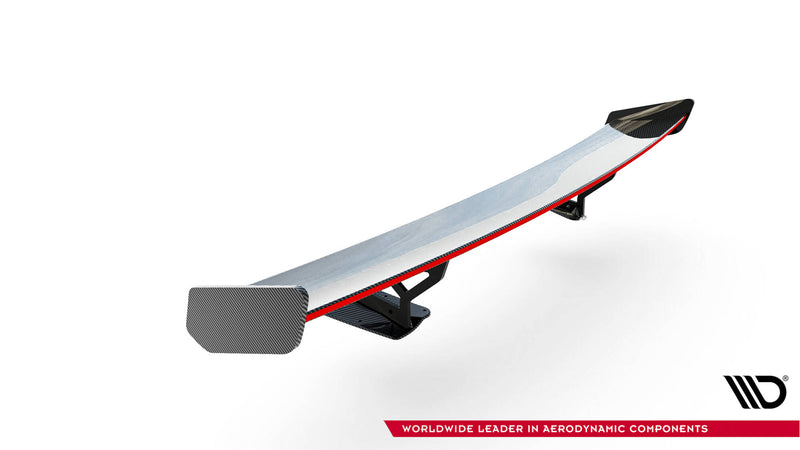 Maxton Design Carbon Spoiler With Internal Brackets Uprights + LED Chevrolet Corvette Stingray / Grand Sport C7