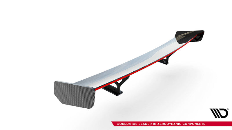 Maxton Design Carbon Spoiler With Internal Brackets Uprights + LED Honda Civic SI Mk10