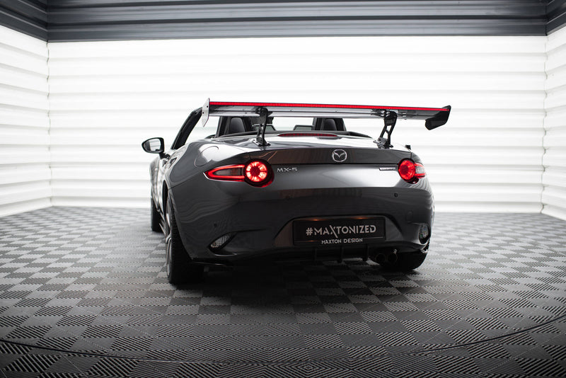 Maxton Design Carbon Spoiler With Internal Brackets Uprights + LED Mazda MX-5 ND (Mk4)