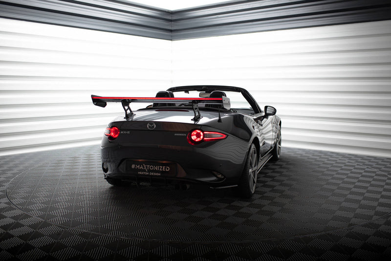 Maxton Design Carbon Spoiler With Internal Brackets Uprights + LED Mazda MX-5 ND (Mk4)