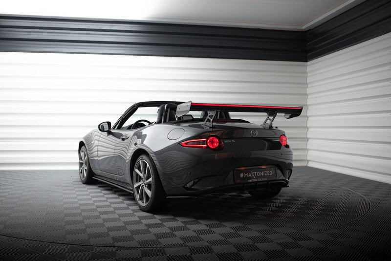 Maxton Design Carbon Spoiler With Internal Brackets Uprights + LED Mazda MX-5 ND (Mk4)