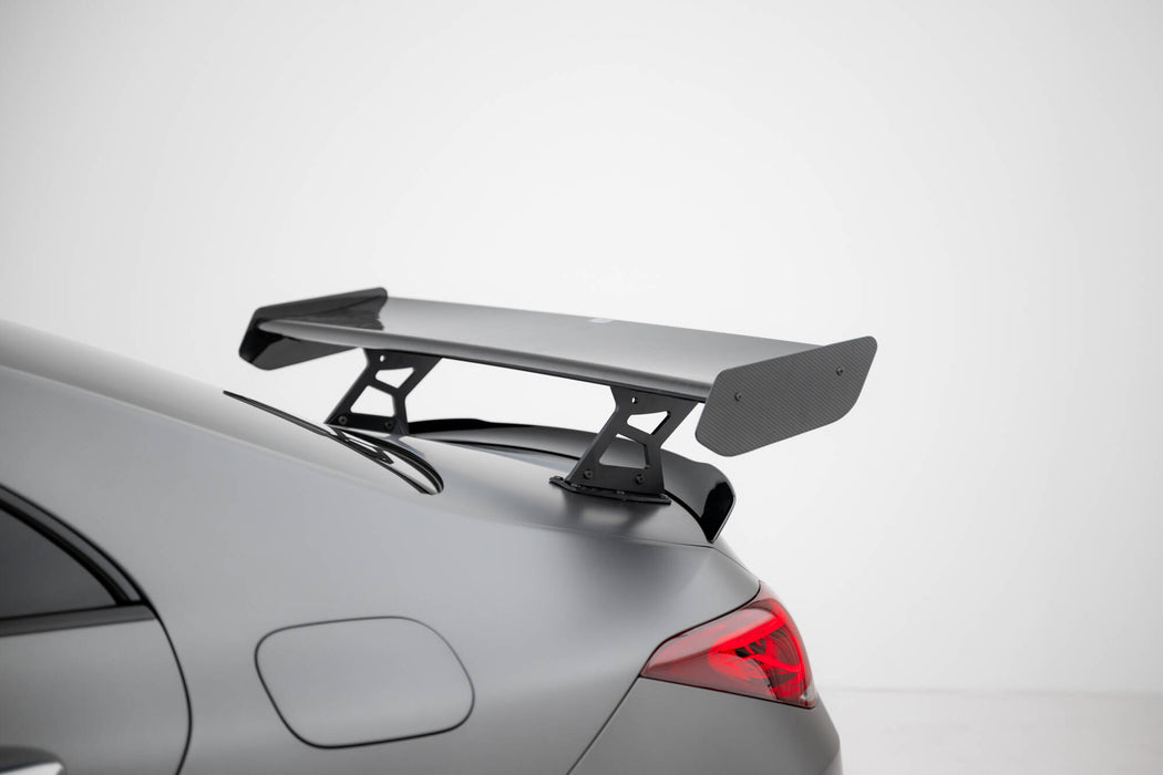 Maxton Design Carbon Spoiler With Internal Brackets Uprights + LED Mercedes-Benz CLA Coupe C118 / C118 Facelift
