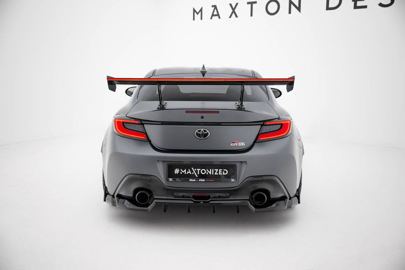 Maxton Design Carbon Spoiler With Internal Brackets Uprights + LED Toyota GR86 / Subaru BRZ Mk2