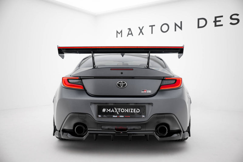 Maxton Design Carbon Spoiler With Internal Brackets Uprights + LED Toyota GR86 / Subaru BRZ Mk2