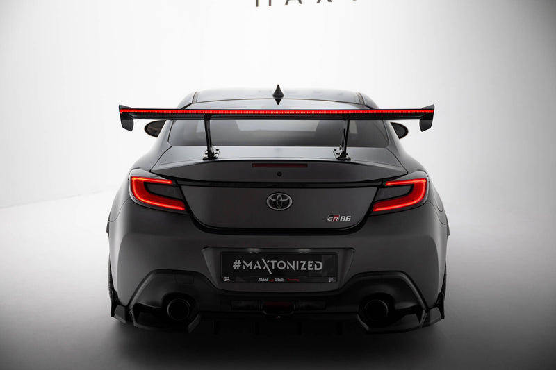 Maxton Design Carbon Spoiler With Internal Brackets Uprights + LED Toyota GR86 / Subaru BRZ Mk2