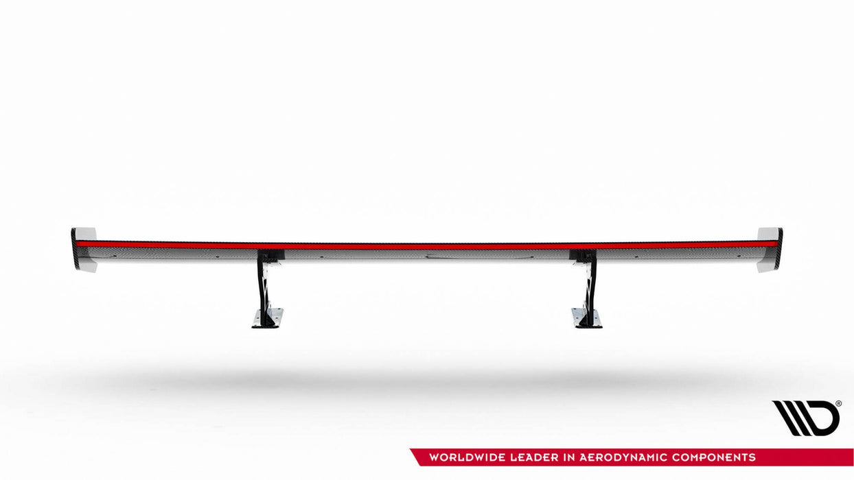 Maxton Design Carbon Spoiler With Internal Brackets Uprights + LED Volkswagen Jetta GLI Mk7