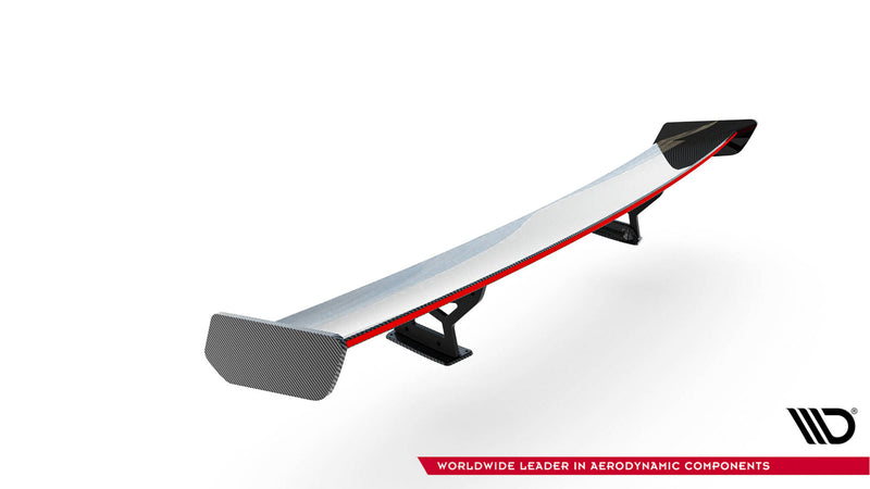 Maxton Design Carbon Spoiler With Internal Brackets Uprights + LED Volkswagen Jetta GLI Mk7