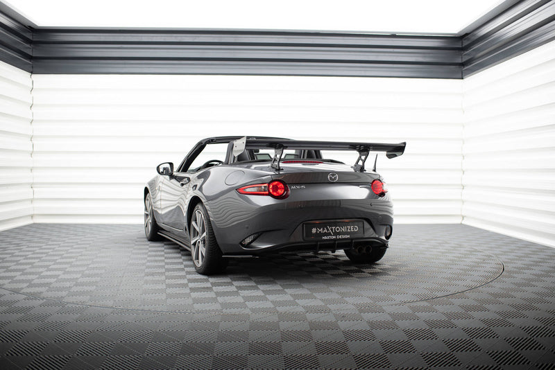 Maxton Design Carbon Spoiler With Internal Brackets Uprights  Mazda MX-5 ND (Mk4)