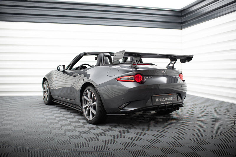 Maxton Design Carbon Spoiler With Internal Brackets Uprights  Mazda MX-5 ND (Mk4)