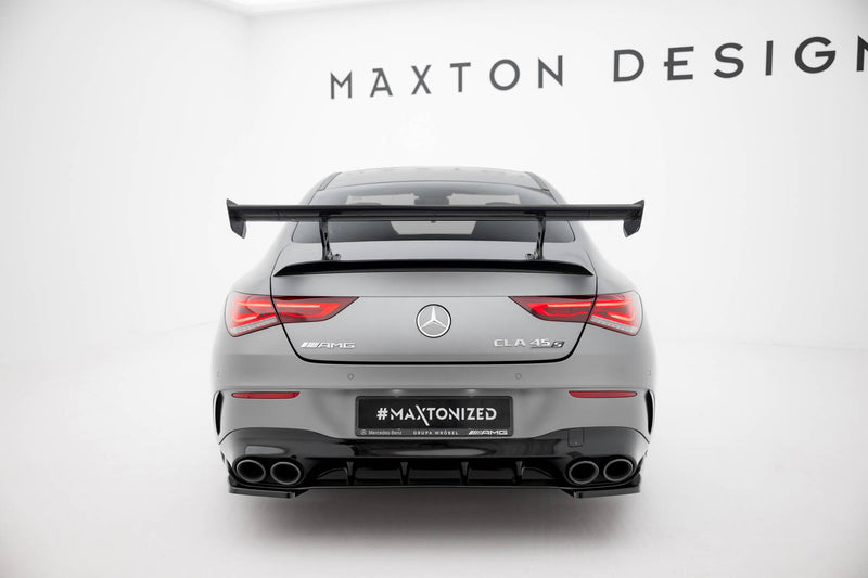 Maxton Design Carbon Spoiler With Internal Brackets Uprights Mercedes-Benz CLA Coupe C118 / C118 Facelift