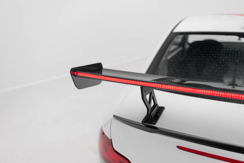 Maxton Design Carbon Spoiler With Internal Brackets Uprights V.1 + LED BMW 1 M E82