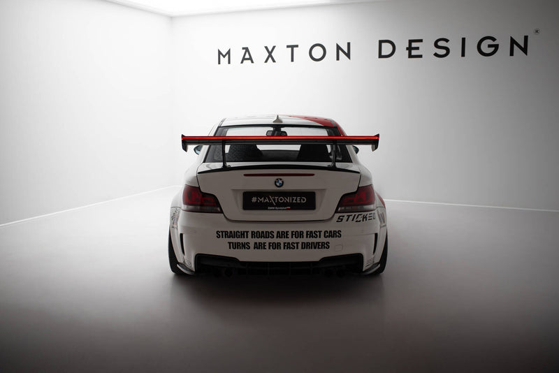 Maxton Design Carbon Spoiler With Internal Brackets Uprights V.1 + LED BMW 1 M E82