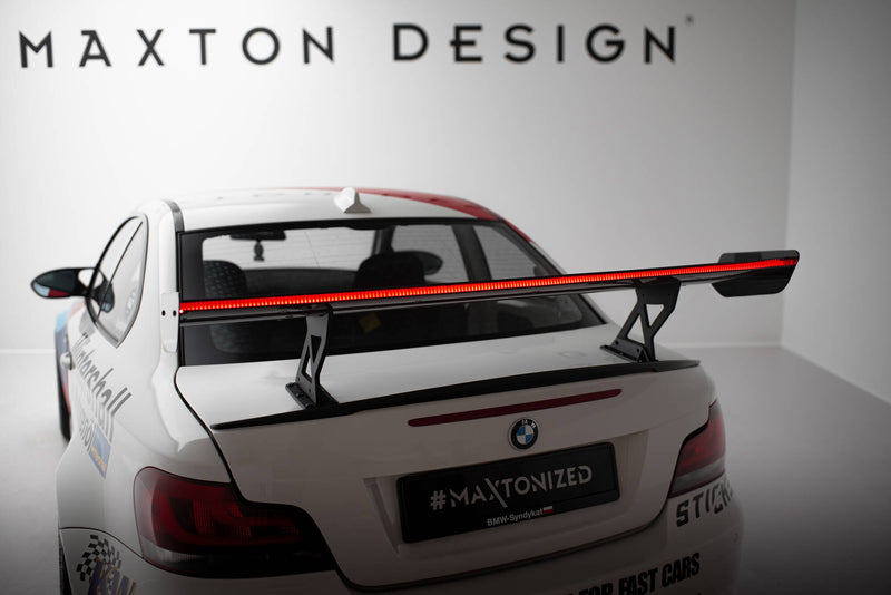 Maxton Design Carbon Spoiler With Internal Brackets Uprights V.1 + LED BMW 1 M E82
