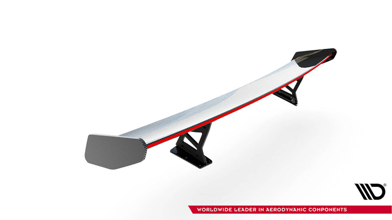 Maxton Design Carbon Spoiler With Internal Brackets Uprights V.1 + LED Porsche 718 Cayman 982c