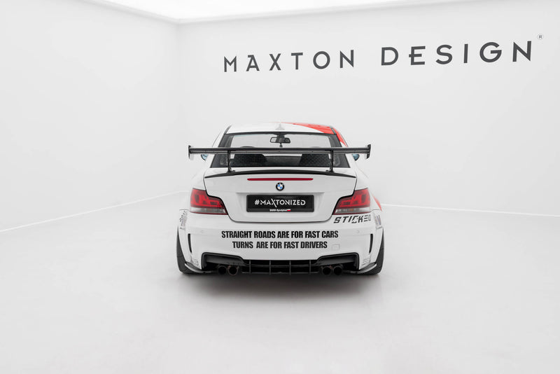 Maxton Design Carbon Spoiler With Internal Brackets Uprights V.2 BMW 1 M E82